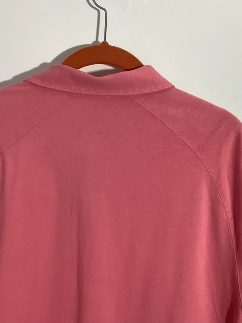 BROOKS BROTHERS 346 LARGE ORIGINAL FIT SALMON PINK POLO SHIRT SHORT SLEEVE - Picture 5 of 8